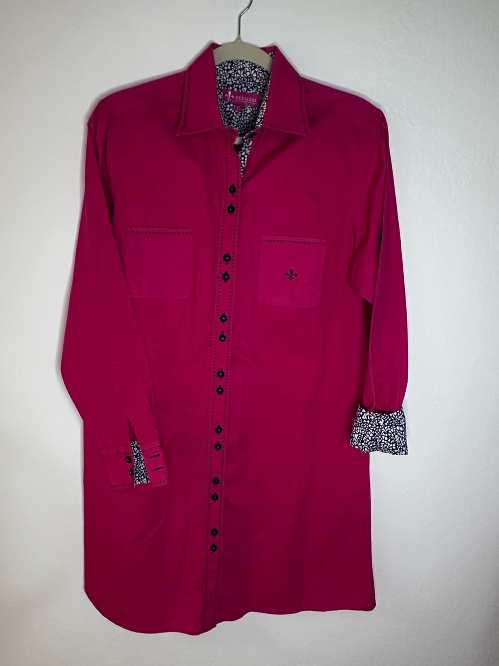 Dudalina Women’s Fuschia Shirtwaist Dress Size L
